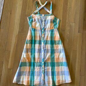 Madewell Checkered Picnic Dress with Pockets!